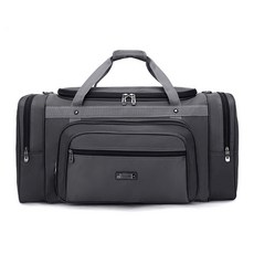 나인벨로 스포츠 더블백 여행용 피트니스 보스턴백, 그레이, 1개