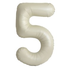 이벤트홀릭 초대형 숫자풍선 40인치 100cm, 1개, 크림 5