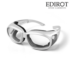 에딜롯 EDIROT GOGLASSES (SILVER CLEAR) 방풍 보호 오토바이 스키 스쿠터 클래식 고글 안경, SILVER CLEAR