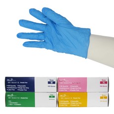 食品級耐油NBR無粉手套 3.5g 100入/盒, 1個, L號100支(盒裝)