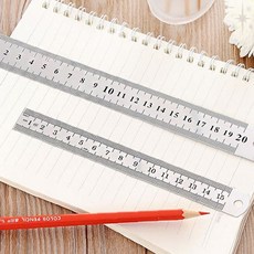 사무실용 금속재질 측정도구 직선자 제도용 눈금자 학생용 작업용 건축용 공업용, 1개