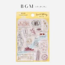 莫莫日貨 BGM水晶印章組 世界旅行城市 2022秋冬新品, 1個