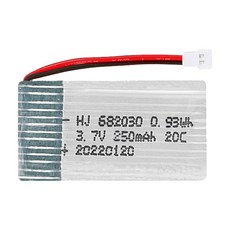 올칩 3.7V 250mAh 드론배터리 소형 RC 비행기 쿼드콥터 예비용 교체 부품 Udirc H37 U818A, (X4) 3.7v 250mah(MOLEX), 1개