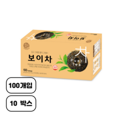 우리차 보이차, 600mg, 100개입, 10개