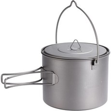 山道具屋 TOAKS 1300ml純鈦吊鍋 輕量化戶外露營鍋具, 1個, Pot-1300-BH