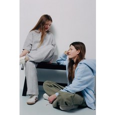 [국내배송] 자라 ZARA 인터록 와이드 레그 팬츠 - 그레이 971022