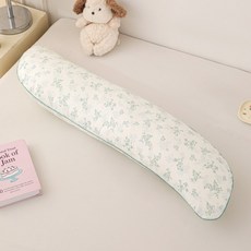 新款A類全棉長抱枕帶枕頭套 孕婦夾腿長枕 附枕套 可拆卸, 小碎花,90x30x20cm【一隻】
