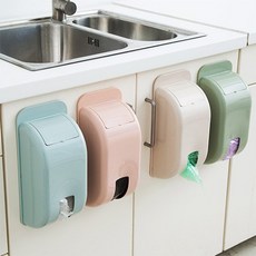 민스리빙 깔끔한 비닐봉투 보관함, 블루, 2개