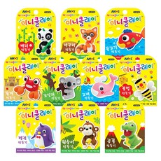 콩꼬물마켓 아이클레이 점토 미술 오감놀이 컬러 클레이 찰흙 놀이 만들기 세트 미니클레이, 06. 펭귄, 1개