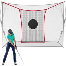 심고잉 골프 연습 네트 익스텐더 - 7피트 또는 10피트 보호 고충격 치핑 타격 목표, Simgoing 5 x 5 피트