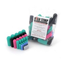 40개 고온 실리콘 고무 보호 엔드캡 세트 - 332인치부터 34인치까지 파우더 코팅 맞춤 페인팅 아노다이징용, 40개 고온 실리콘 고무 보호 엔드캡 세트 - 332인