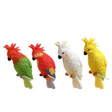 신바람 걸이식 앵무새 수족관 어항 장식, 1개