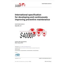 (영문도서) S4000P International specification for developing and continuously improving preventive main... Hardcover, Editorial Dragon, English, 9788419125217