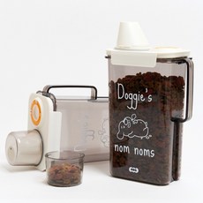핸독 스마트 진공 사료통, 1개, 2400ml, 반투명