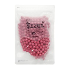 샤이니볼 딸기 구슬L 15mm 500g 데코 장식 스프링클, 1개