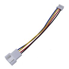 PC 그래픽 카드 마더 커넥터 어댑터 2X4 스플리터 PWM 보드 미니 PH2 케이블 DAUL, 0 12m, 화이트, 0.12m