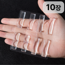 투명 도어 핸들 충돌방지 스트립 문콕 방지 보호패드, 10개, 8개입