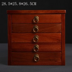 普洱茶盒 茶餅收納盒 多層茶倉 茶具配件 撬茶盤 分茶盤 賞茶盤, 花梨木普洱茶盒（5層）, 1個