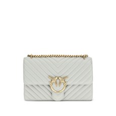 핀코 러브 원 셰브런 퀼팅 미디엄 숄더 백