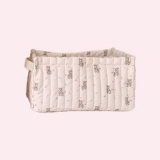 어텀31 누빔 기저귀 바구니 장난감 정리함, 러블리 래빗