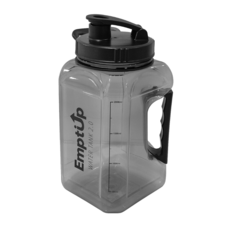 Emptiup 대용량 물통, 1개, 2L, 블랙