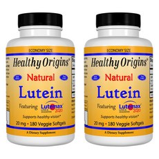 Healthy Origins 葉黃素素食軟膠囊無麩質 20mg, 180顆, 2罐