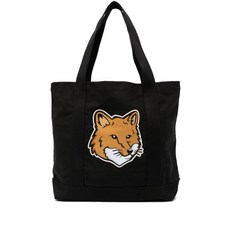 메종키츠네 폭스 프린트 토트 백