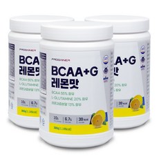 프로게이너 bcaa+g 레몬맛 아미노산 BCAA 글루타민, 3개, 300g