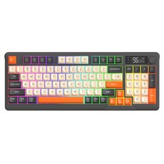 FREEWOLF 듀얼 블루투스 무선 멤브레인 키보드 M96, 문 나이트, 제조업체 샤프트 축, 제조사축