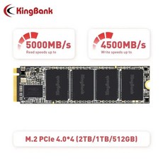 Kingbank KP260 SSD Gen4x4 고속 5000MB 2TB 1TB 512GB M2 2280 NVMe14 노트북 데스크톱 용 내부 솔리드 스테이트 드라이브, 없음, 1.512GB, 1개