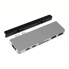 【HyperDrive】7合2 USB-C集線器(二代) 太空灰/銀 多功能擴展 原廠保固, 銀色, 1個