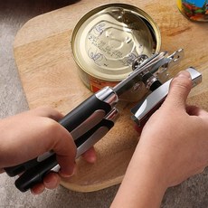 캔 가정 뚜껑 3in1 업소용 따개 병 오프너 다기능 36032pc 1(EA), 블랙, 1개