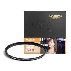 KANI 시네마 디퓨전 필터 CDF No.0.25 블랙 미스트 Black Mist No.025 (82mm), 1개