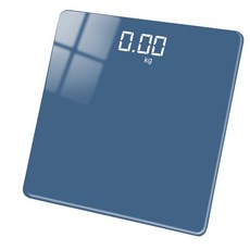 LED藍芽體重計，APP連接，高精度測量，健康管理好幫手, 灰霧藍, 1個, lot300