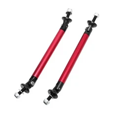 2000-2024년식 자동차 액세서리 20CM 조절식 앞뒤 범퍼 립 스플리터 스트럿 로드 타이 서포트 바 (포드 머, 04 20cm Red
