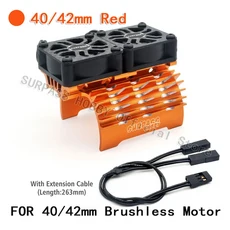 SURPASS HOBBY 36mm 40-42mm 55-58mm 브러시리스 모터 냉각 팬 홀더 540 550 3650 4268 4274 1/10 1/7 1/8, 10 40-42mm Orange