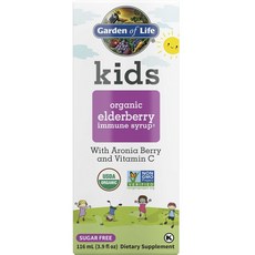 Garden of Life 孩童Immune接骨木莓糖漿, 1個, 116ml