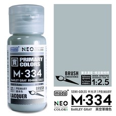 modo 摩多 M334 BARLEY GRAY 英空軍色 LACQUER (30ml), 1個