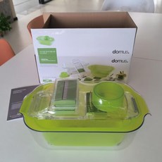 克歐克廚房多功能切菜器 不銹鋼土豆刨絲器 擦絲器 波浪切菜神器, 代客處理瀝水籃+切菜器-透明綠, 1個