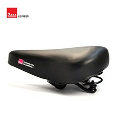 삼천리 보급형 스프링 안장 두꺼운스폰지패드, 1개