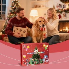 크리스마스 바운시 볼 어드벤트 축제 카운트다운 캘린더 스트레스 해소, 1. 21x16x5cm