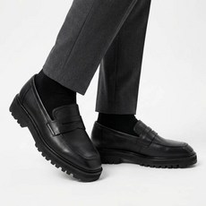 2191-BLACK MF 2191 헤타페 소가죽 스퀘어토 페니 로퍼 밴타블랙 - BLACK 마이애미프로젝트