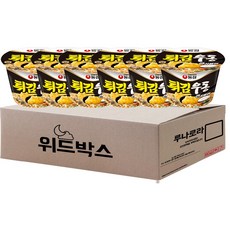 농심 튀김우동 큰사발면 111g, 6개