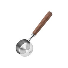 FRW3 刻度量勺不鏽鋼量杯套裝，咖啡豆奶粉烘焙計量長柄勺, 1個, 量杯-60ml