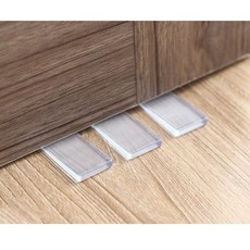 4p 다단식 손끼임 방지 문틈 커버 방문 콕 가드 고임목 세트 문 소리 닫힘 조절 집안 발끼임 아기 문쾅 문쿵 집 문꽝 안전 장치 손낌 도어 충격 패드 안닫히게 보호대 스토퍼, 4개, 4.7*2.8cm