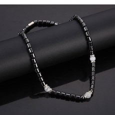 여성 묘안석 건강 자기장 자석 목걸이 완화 자기장 목걸이, 1개