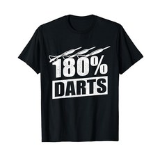 -180% Darts -180% 다트 재미있는 다트 플레이어 다트 티셔츠