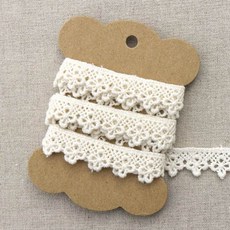 퀼트스타 [쁘띠 에뜨왈] 클로버 코튼레이스 412_아이보리, 1개, 아이보리