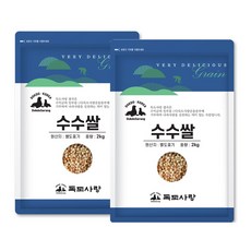 독도사랑 수입 수수 4kg (2kgx2봉), 2개, 2kg