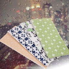 장폭물흡수테이프4P((살색도트/화이트플라워/화이트야생초/그린크로버), 2개